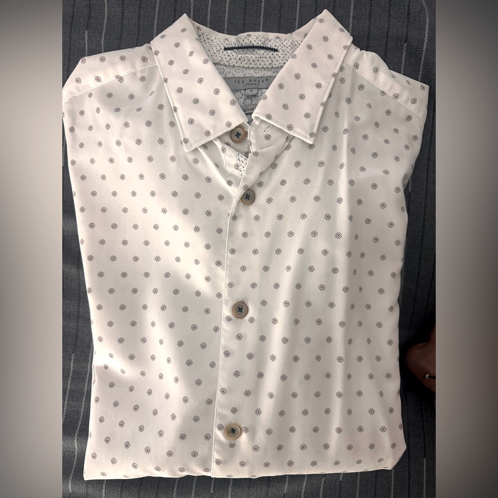 White button down shirt, size 3, Ted Baker